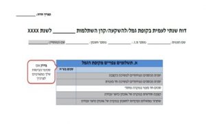 דוח שנתי קופת גמל להשקעה